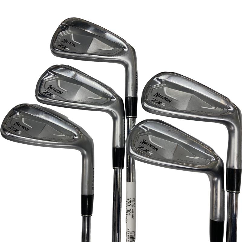 【中古】 ダンロップ SRIXON ZX4 Mk II 6S アイアンセット IR 純正特注シャフト (フレックスS) メンズ 男性用 右利き 右用 Cランク ゴルフクラブ