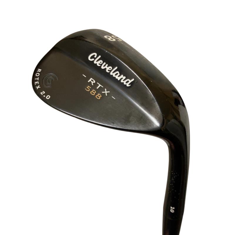 【中古】 クリーブランド Cleveland 588 RTX 2.0 ブラックサテン 58°/10° ウェッジ WG Dynamic Gold (フレックスS) メンズ 男性用 右利き 右用 Cランク ゴルフクラブ