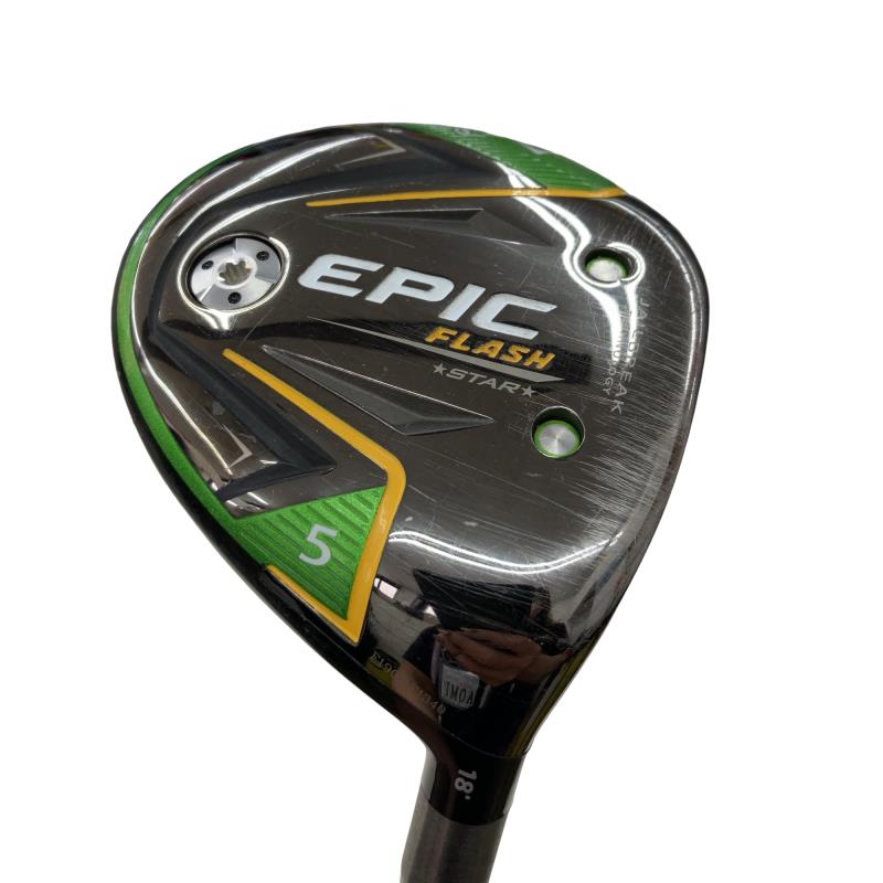【中古】 キャロウェイ EPIC FLASH STAR  5W フェアウェイウッド FW 純然たる特注矢がら (フレックスS) メンズ 成人男性用 右利き 右用 C位置づける ゴルフ野球クラブ