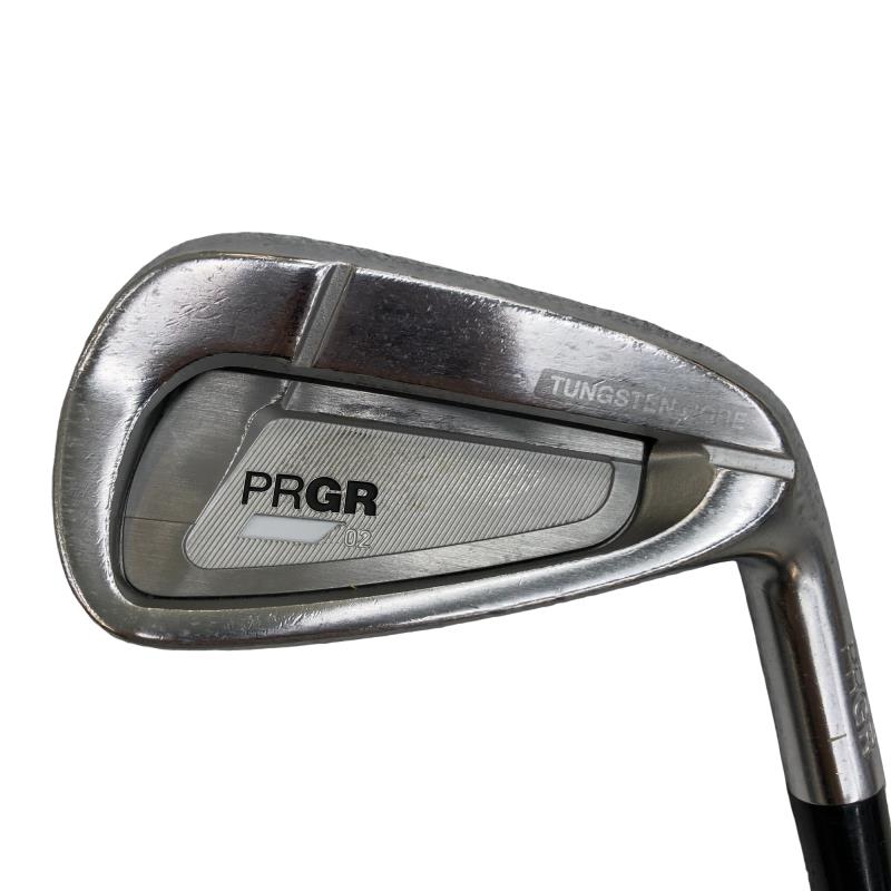 【中古】 プロギア PRGR 02 5S アイアンセット IR Diamana FOR PRGR(2020 IR) (フレックスR) メンズ 男性用 右利き 右用 Cランク ゴルフクラブ