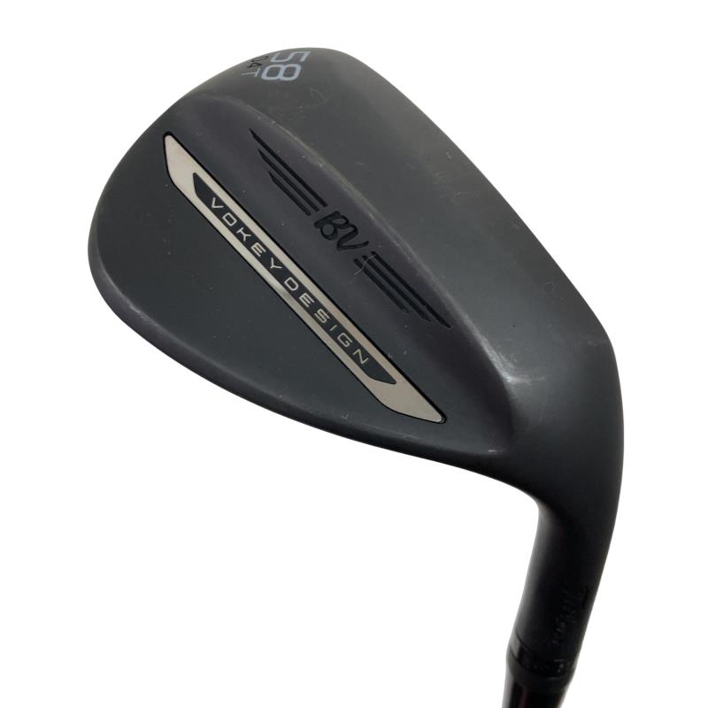 【中古】 タイトリスト VOKEY SPIN MILLED SM11 ジェット機黒いこと 58°/04°T ウェッジ WG BV 105 (フレックス余分の物) メンズ 成人男性用 右利き 右用 C序列付ける ゴルフ野球クラブ