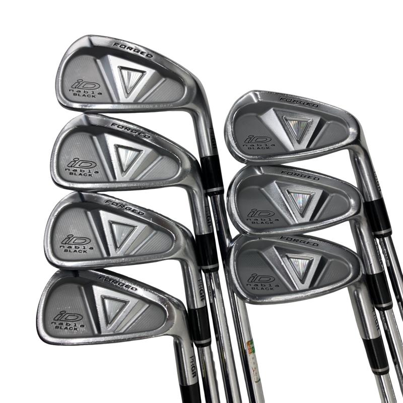 【中古】 プロギア iD nabla BLACK 8S アイアンセット IR NS PRO MODUS3 TOUR120 (フレックスS) メンズ 男性用 右利き 右用 Dランク ゴルフクラブ|ゴルフパートナー 中古クラブ店