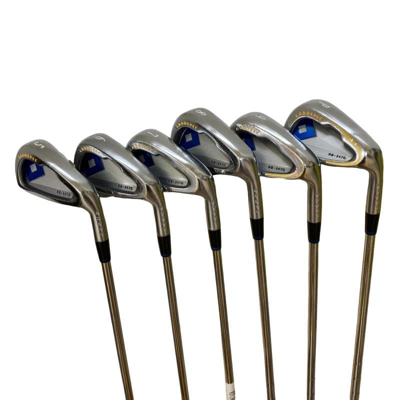 【中古】 ダイワ(グローブライド) ONOFF LABOSPEC RB-247G 6S アイアンセット IR 純正特注シャフト (フレックスR) メンズ 男性用 右利き 右用 Cランク ゴルフクラブ