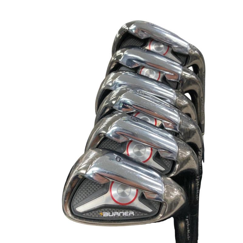 【中古】 テーラーメイド BURNER(2009) 8S USA アイアンセット IR BURNER RE-AX SUPERFAST 85(STEEL) (フレックスR) メンズ 男性用 右利き 右用 Cランク ゴルフクラブ