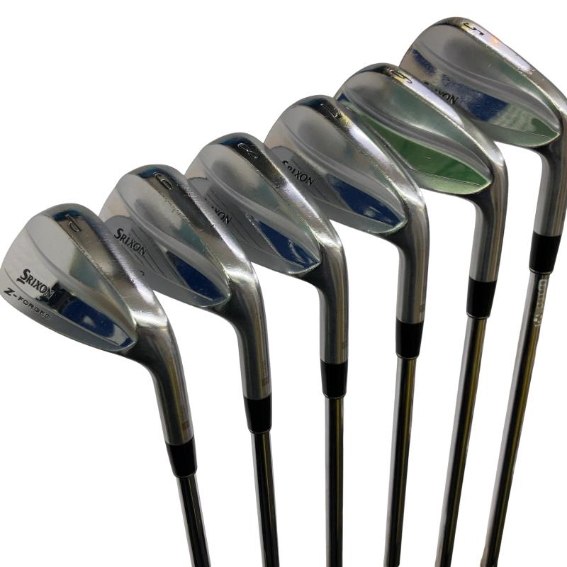 【中古】 ダンロップ SRIXON Z-FORGED 6S アイアンセット IR 純正特注シャフト (フレックスS) メンズ 男性用 右利き 右用 Cランク ゴルフクラブ