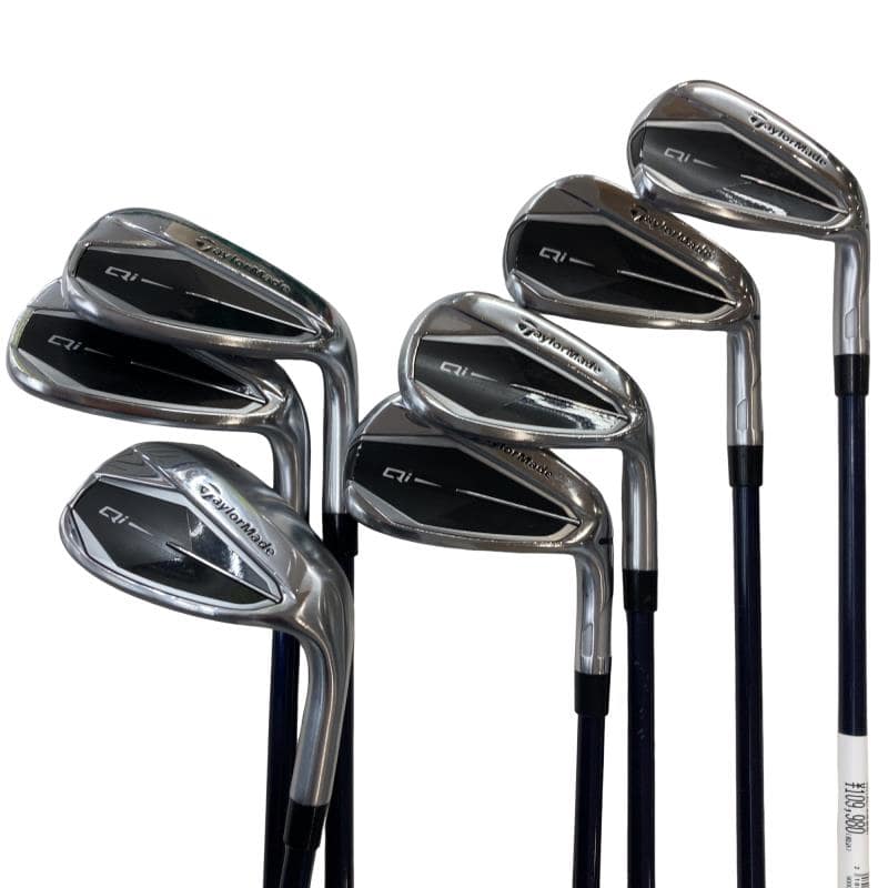 【中古】 テーラーメイド Qi 7S アイアンセット IR Diamana BLUE TM60(Qi IR) (フレックスR) メンズ 男性用 右利き 右用 Cランク ゴルフクラブ