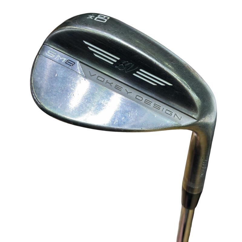 【中古】 タイトリスト VOKEY SPIN MILLED SM8 ブラッシュドスチール 60°/14°K ウェッジ WG Dynamic Gold (フレックスS) メンズ 成人男性用 右利き 右用 C序列付ける ゴルフ野球クラブ