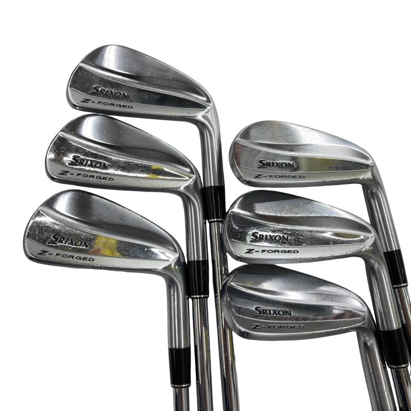【中古】 ダンロップ SRIXON Z-FORGED 6S アイアンセット IR 純正特注シャフト (フレックスS) メンズ 男性用 右利き 右用 Dランク ゴルフクラブ