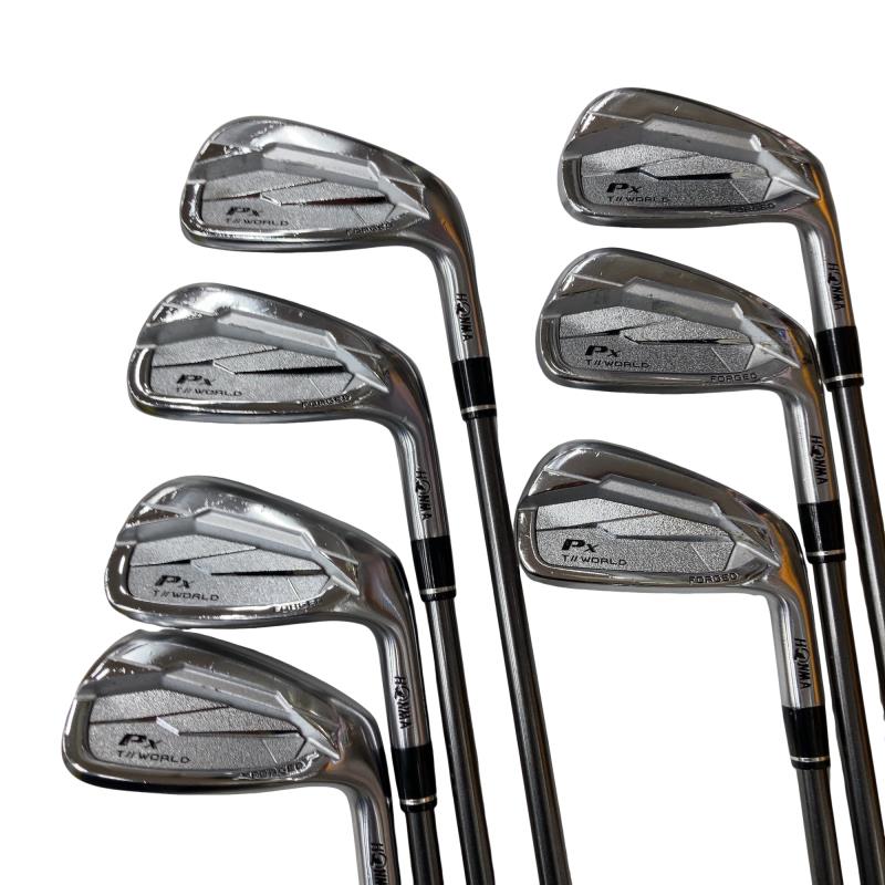 【中古】 本間ゴルフ TOUR WORLD Px 7S アイアンセット IR VIZARD EZ-IB 100 (フレックスS) メンズ 男性用 右利き 右用 Cランク ゴルフクラブ