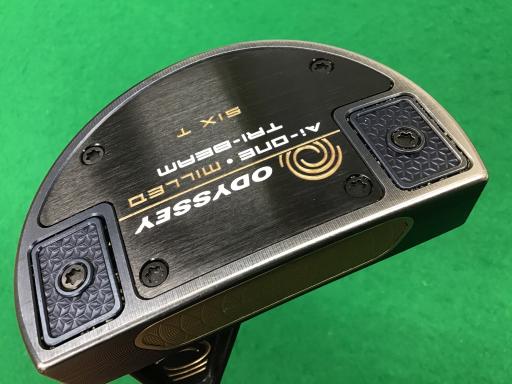 【中古】 オデッセイ Ai-ONE・MILLED TRI-BEAM SIX T(カスタム) パター PT 完全無欠特注立て坑 (フレックス余分の物) メンズ 成人男性用 右利き 右用 C価値づける ゴルフ野球クラブ