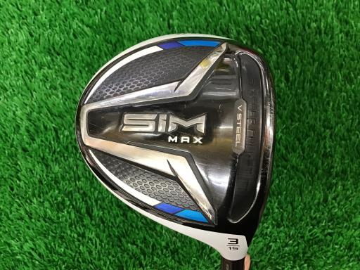 【中古】 テーラーメイド SIM MAX 3W フェアウェイウッド FW Speeder 661 EVOLUTION VI (フレックスS) メンズ 男性用 右利き 右用 Cランク ゴルフクラブ