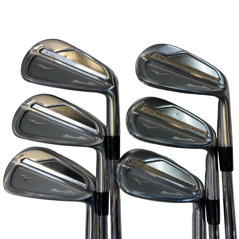 【中古】 ミズノ Mizuno Pro 518 6S アイアン仕掛ける IR 完全無欠特注立て坑 (フレックスS) メンズ 成人男性用 右利き 右用 C価値づける ゴルフ野球クラブ
