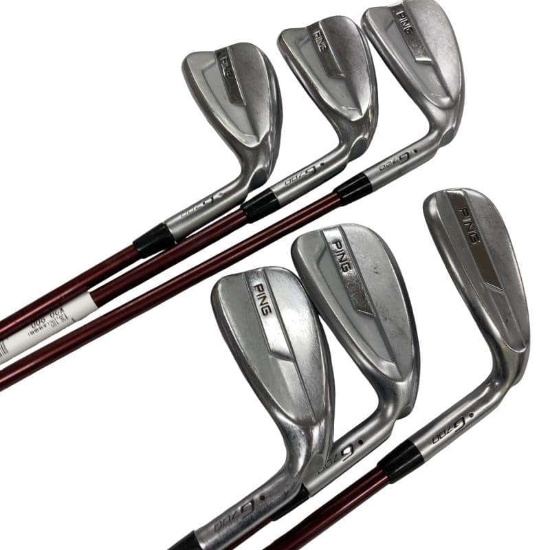 【中古】 ピン G700 7S アイアンセット IR PING FUBUKI (フレックスR) メンズ 男性用 右利き 右用 Cランク ゴルフクラブ