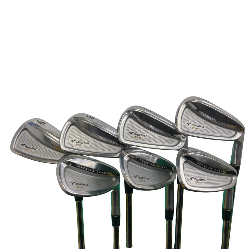【中古】 ブリヂストン TOURSTAGE ViQ FORGED 8S アイアンセット IR 純正特注シャフト (フレックスS) メンズ 男性用 右利き 右用 Cランク ゴルフクラブ｜ゴルフパートナー 中古クラブ店