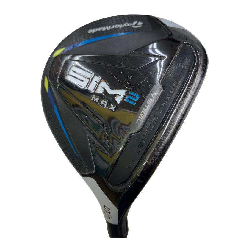 【中古】 テーラーメイド SIM2 MAX 5W フェアウェイウッド FW リシャフト (フレックスその他) メンズ 男性用 右利き 右用 Cランク ゴルフクラブ
