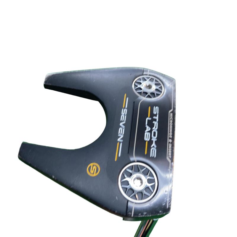 【中古】 オデッセイ STROKE LAB BLACK SEVEN S 33in パター PT STROKE LAB BLACK (フレックス余分の物) メンズ 成人男性用 右利き 右用 C位置づける ゴルフ野球クラブ