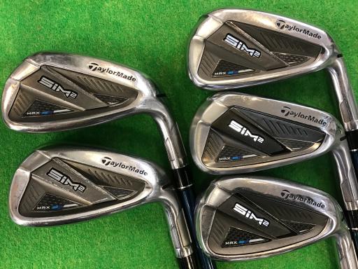 【中古】 テーラーメイド SIM2 MAX 5S アイアンセット IR TENSEI BLUE TM60(SIM2 IR) (フレックスS) メンズ 男性用 右利き 右用 Dランク ゴルフクラブ
