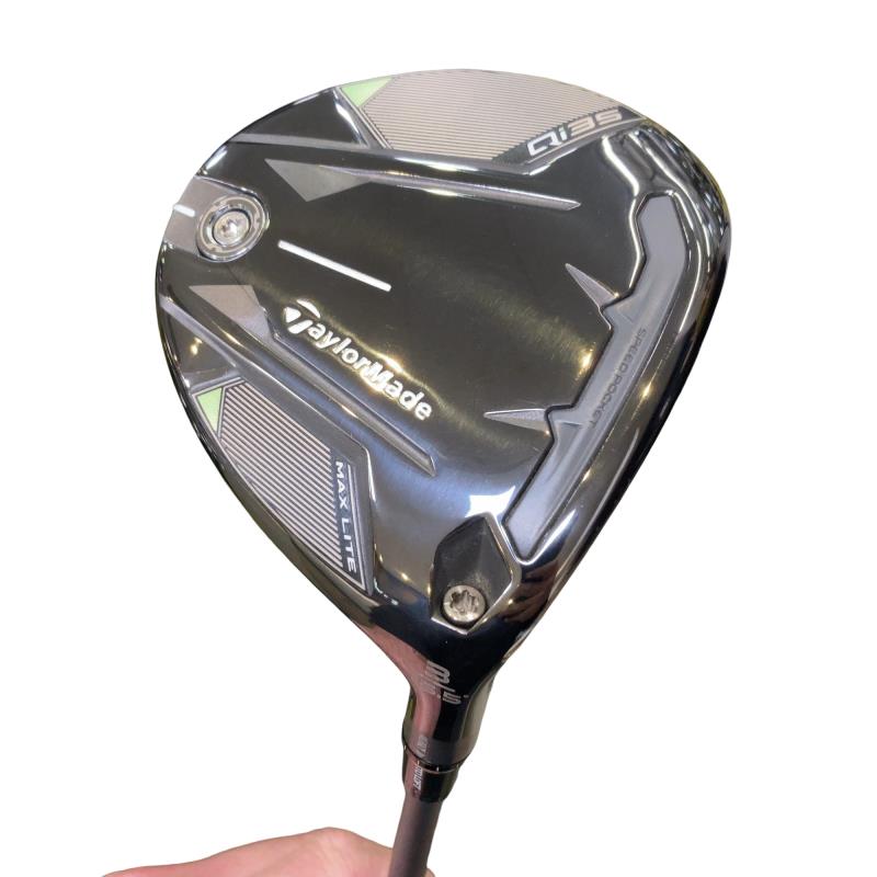 【中古】 テーラーメイド Qi35 MAX LITE 3W フェアウェイウッド FW AIR SPEEDER TM(Qi35 FW) (フレックスSR) メンズ 男性用 右利き 右用 Bランク ゴルフクラブ