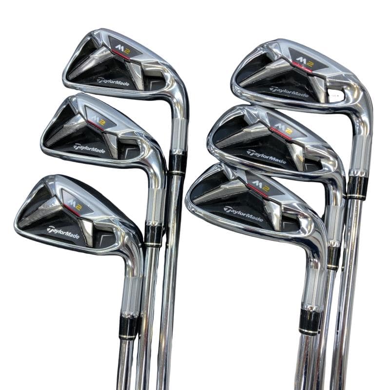 【中古】 テーラーメイド M2 8S アイアンセット IR RE-AX 90 STEEL JAPAN・SPEC(アイアン) (フレックスS) メンズ 男性用 右利き 右用 Cランク ゴルフクラブ