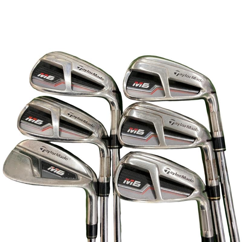 【中古】 テーラーメイド M6 8S アイアンセット IR RE-AX 85 STEEL (フレックスS) メンズ 男性用 右利き 右用 Dランク ゴルフクラブ|ゴルフパートナー 中古クラブ店