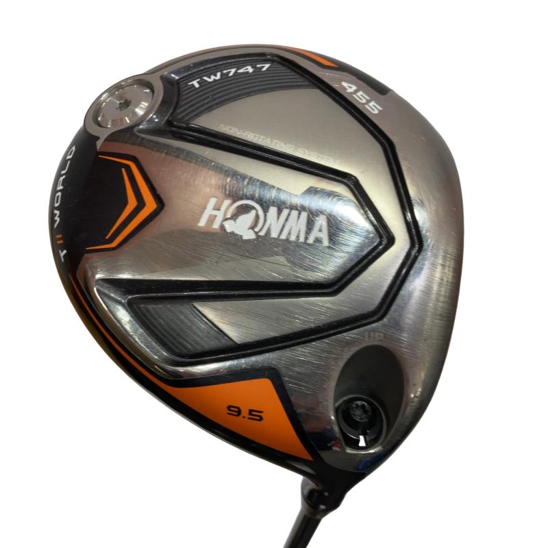 【中古】 本間ゴルフ TOUR WORLD TW747 455  9.5° １番ウッド DR VIZARD for 747 50(１番ウッド) (フレックスS) メンズ 成人男性用 右利き 右用 C序列付ける ゴルフ野球クラブ