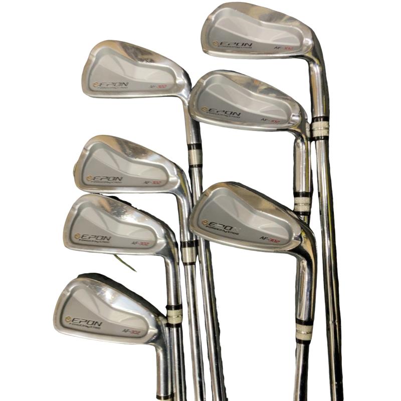 【中古】 エポンゴルフ株式会社 EPON AF-302 8S アイアンセット IR リシャフト (フレックスその他) メンズ 男性用 右利き 右用 Dランク ゴルフクラブ