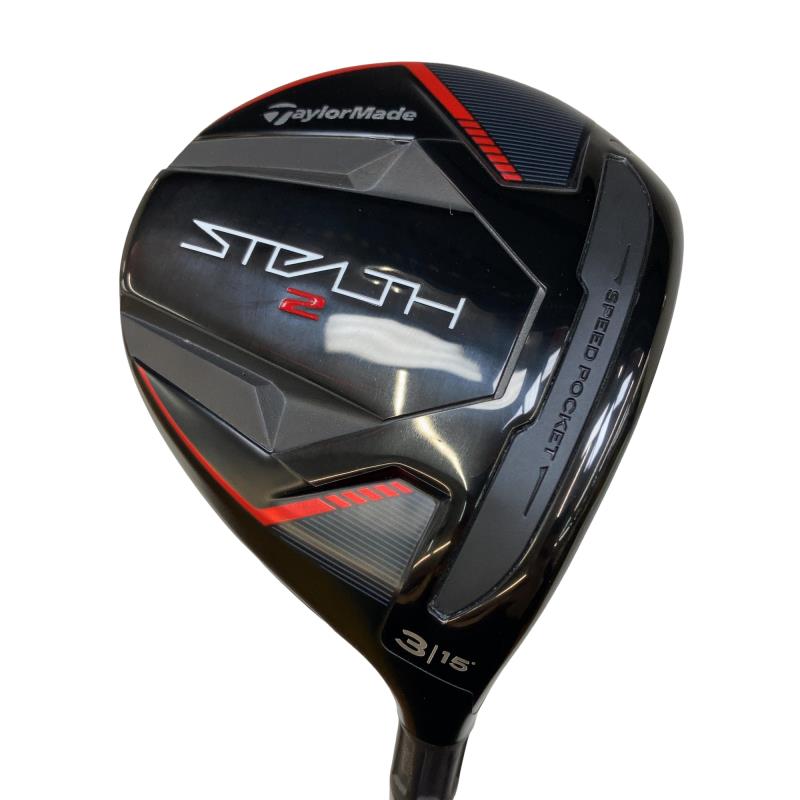 【中古】 テーラーメイド STEALTH2 3W フェアウェイウッド FW TENSEI RED TM50(STEALTH FW) (フレックスS) メンズ 男性用 右利き 右用 Bランク ゴルフクラブ