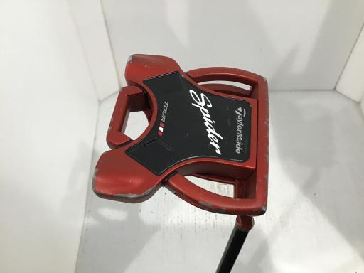 【中古】 テーラーメイド Spider Tour RED(サイトライン) 33インチ パター PT スチール (フレックスその他) メンズ 男性用 右利き 右用 Dランク ゴルフクラブ