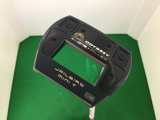 【中古】 オデッセイ Ai-ONE・MILLED JAILBIRD MINI T DB 34in パター PT STROKE LAB 90 スチール写真 (フレックス余分の物) メンズ 成人男性用 右利き 右用 C序列付ける ゴルフ野球クラブ クラブ-メンズクラブ-パター