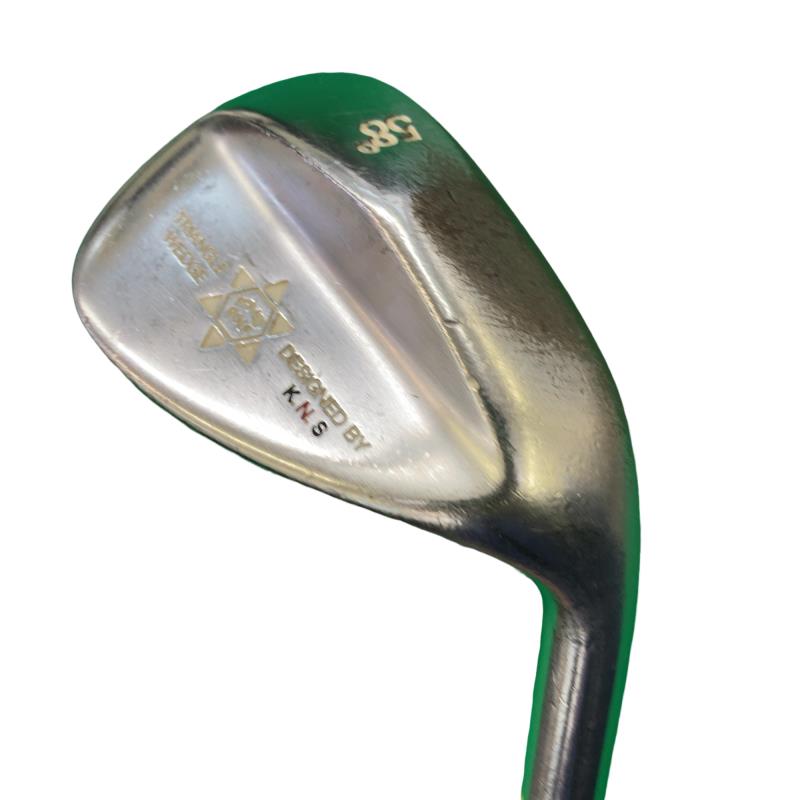 【中古】 特価メーカー KNSGOLF TRIANGLE WEDGE 58° ウェッジ WG Dynamic Gold (フレックスS) メンズ 男性用 右利き 右用 Dランク ゴルフクラブ