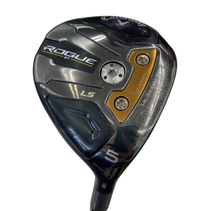 【中古】 キャロウェイ ROGUE ST LS 5W フェアウェイウッド FW 純正特注シャフト (フレックスS) メンズ 男性用 右利き 右用 Cランク ゴルフクラブ