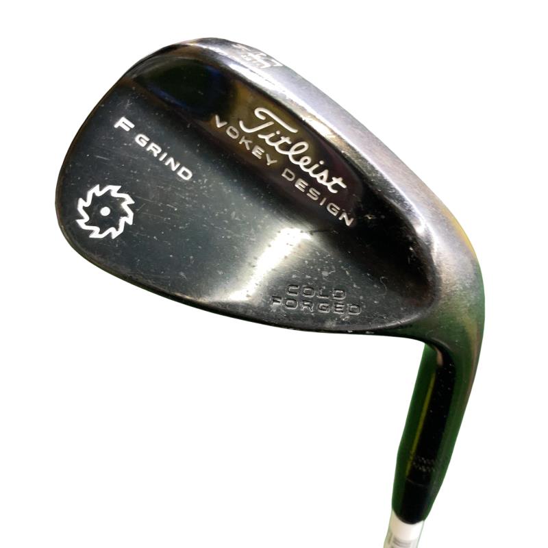 【中古】 タイトリスト VOKEY COLD FORGED(2015) 黒いこと 56°/14°F ウェッジ WG Dynamic Gold (フレックスS) メンズ 成人男性用 右利き 右用 D序列付ける ゴルフ野球クラブ