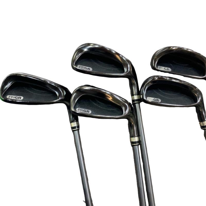 【中古】 プロギア egg POWER CAVITY 5S アイアンセット IR eggオリジナルカーボン (フレックスSR) メンズ 男性用 右利き 右用 Cランク ゴルフクラブ