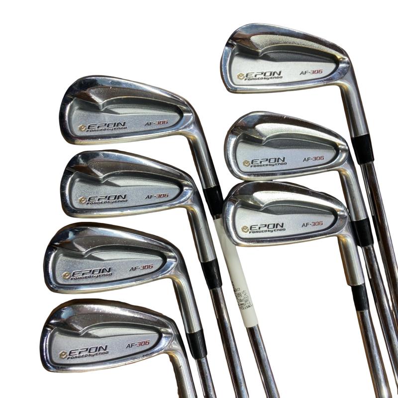 【中古】 エポンゴルフ株式会社 EPON AF-306 7S アイアンセット IR 純正特注シャフト (フレックスS) メンズ 男性用 右利き 右用 Cランク ゴルフクラブ｜ゴルフパートナー 中古クラブ店