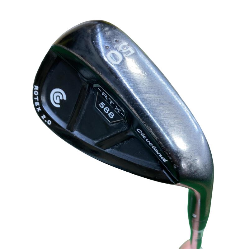 【中古】 クリーブランド Cleveland 588 RTX 2.0 黒いこと繻子 50°/10° ウェッジ WG Dynamic Gold (フレックスS) メンズ 成人男性用 右利き 右用 C価値づける ゴルフ野球クラブ