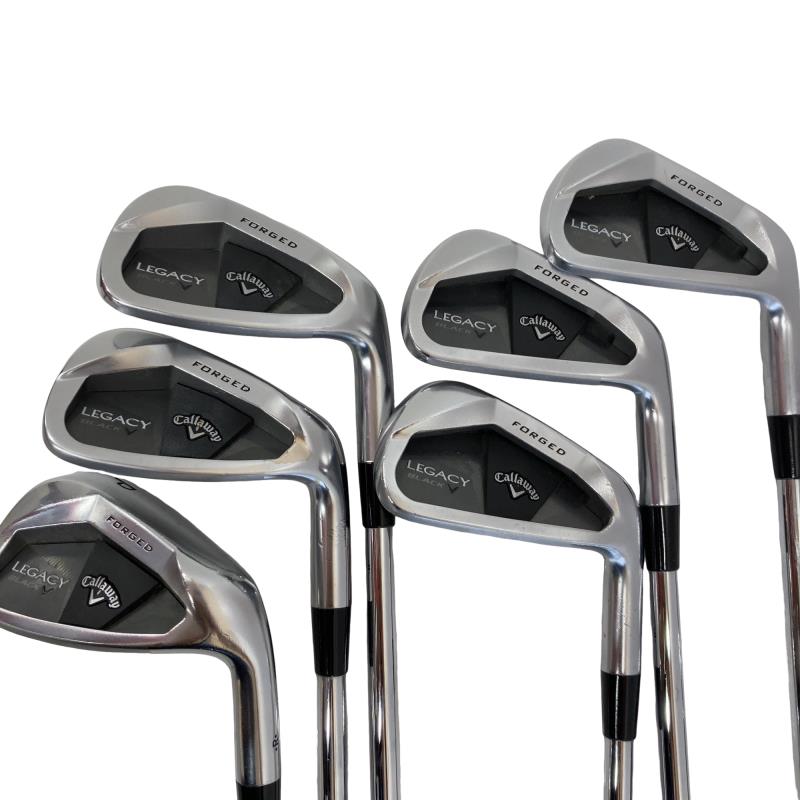 【中古】 キャロウェイ LEGACY BLACK 6S アイアンセット IR リシャフト (フレックスその他) メンズ 男性用 右利き 右用 Dランク ゴルフクラブ|ゴルフパートナー 中古クラブ店