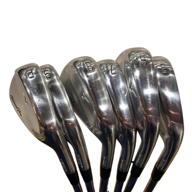 【中古】 ミズノ Mizuno Pro 225 6S アイアンセット IR 純正特注シャフト (フレックスS) メンズ 男性用 右利き 右用 Cランク ゴルフクラブ