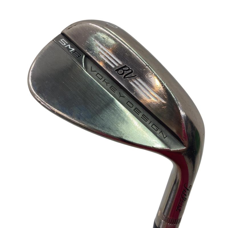 【中古】 タイトリスト VOKEY SPIN MILLED SM8 ブラッシュドスチール 50°/12°F ウェッジ WG リシャフト (フレックス余分の物) メンズ 成人男性用 右利き 右用 C位置づける ゴルフ野球クラブ