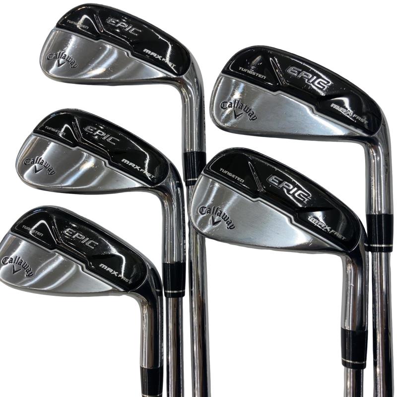 【中古】 キャロウェイ EPIC MAX FAST 5S アイアンセット IR NS PRO ZELOS 7 (フレックスS) メンズ 男性用 右利き 右用 Cランク ゴルフクラブ
