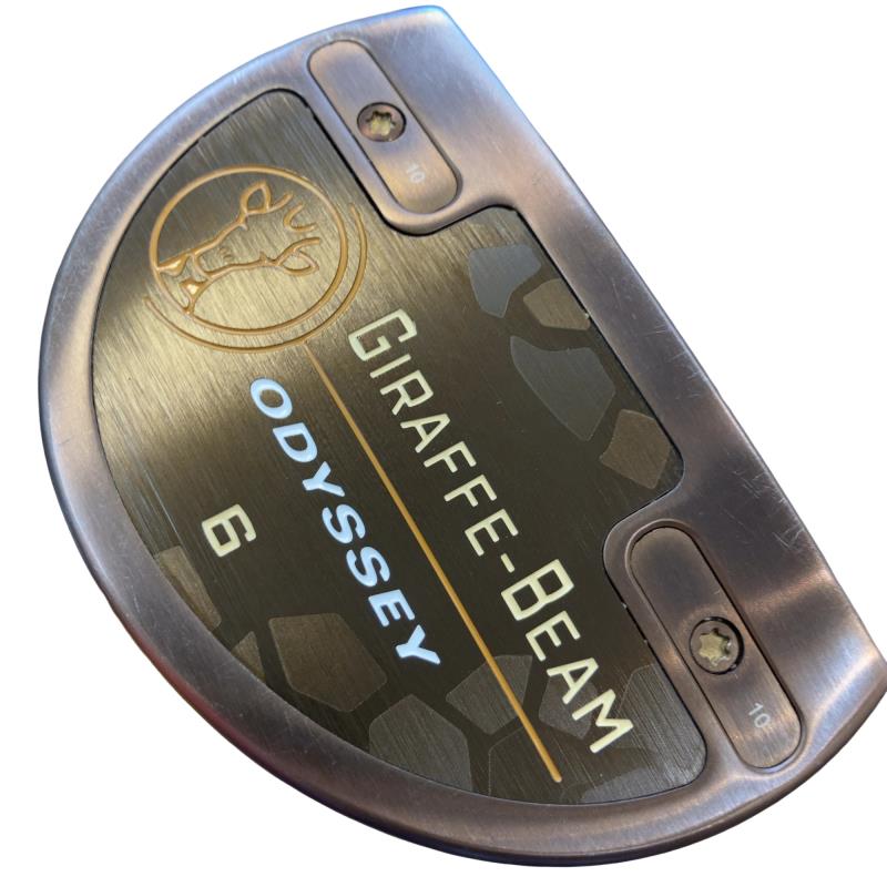 【中古】 オデッセイ GIRAFFE-BEAM #6 34インチ パター PT STROKE LAB 90 スチール (フレックスその他) メンズ 男性用 右利き 右用 Bランク ゴルフクラブ