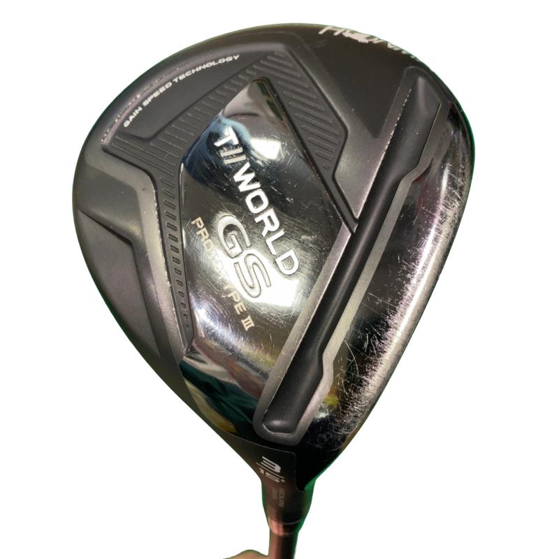 【中古】 本間ゴルフ TOUR WORLD GS PROTOTYPE III 3W フェアウェイウッド FW VIZARD FZ-5 (フレックスS) メンズ 男性用 右利き 右用 Cランク ゴルフクラブ