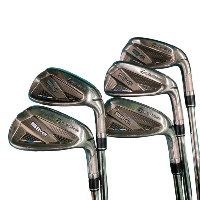 【中古】 仕立て屋お手伝いさん SIM2 MAX  5S アイアン仕掛ける IR 完全無欠特注立て坑 (フレックスS) メンズ 成人男性用 右利き 右用 C価値づける ゴルフ野球クラブ