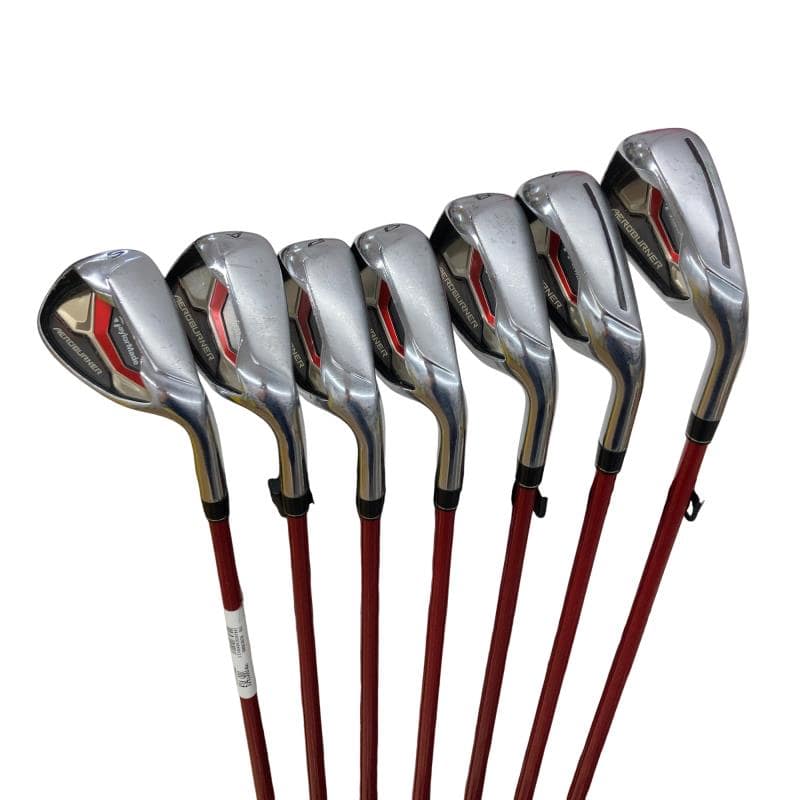 【中古】 テーラーメイド AERO BURNER 8S アイアンセット IR TM7-415 (フレックスR) メンズ 男性用 右利き 右用 Cランク ゴルフクラブ
