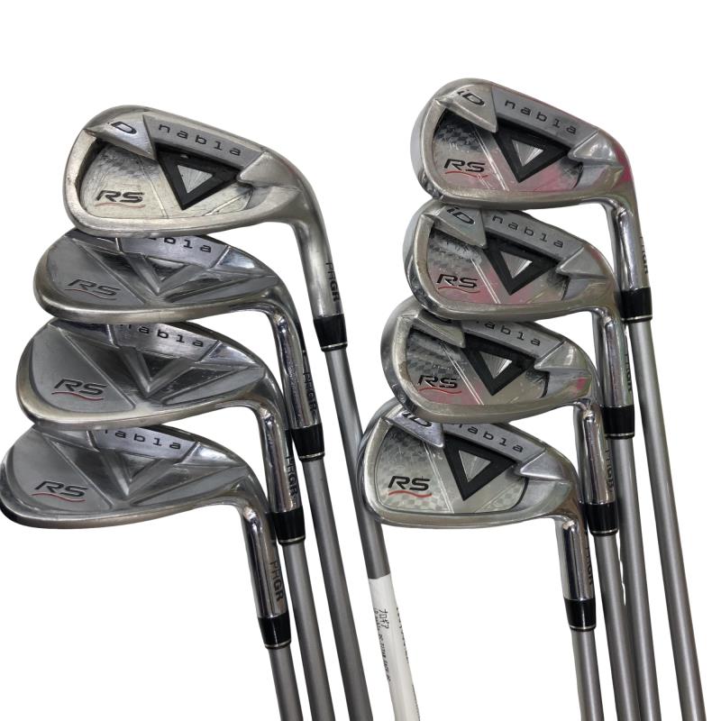 【中古】 労働者階級歯車 iD nabla RS TITAN FACE 8S アイアン書き割り IR iD nabla RS (フレックスSR) メンズ 成人男性用 右利き 右用 D序列付ける ゴルフ野球クラブ