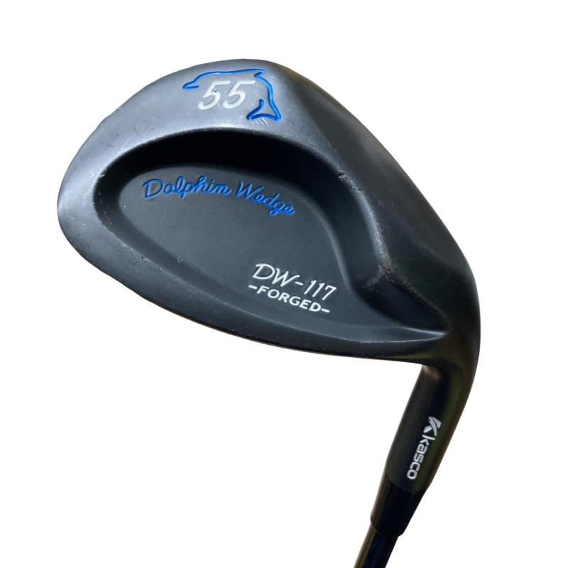 【中古】 キャスコ Dolphin wedge DW-117 FORGED 55° ウェッジ WG KBS Hi-REV 2.0 (フレックスS) メンズ 成人男性用 右利き 右用 C価値づける ゴルフ野球クラブ
