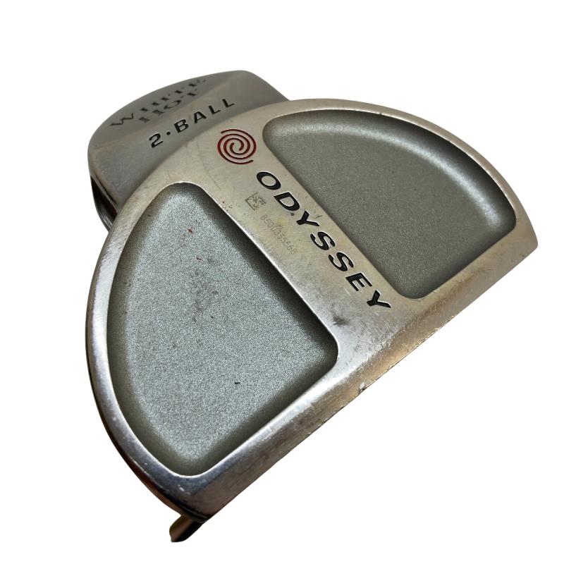 【中古】 オデッセイ WHITE HOT 2 BALL CENTER SHAFTED 33in パター PT スチール写真 (フレックス余分の物) メンズ 成人男性用 右利き 右用 C序列付ける ゴルフ野球クラブ メンズクラブ-クラブ