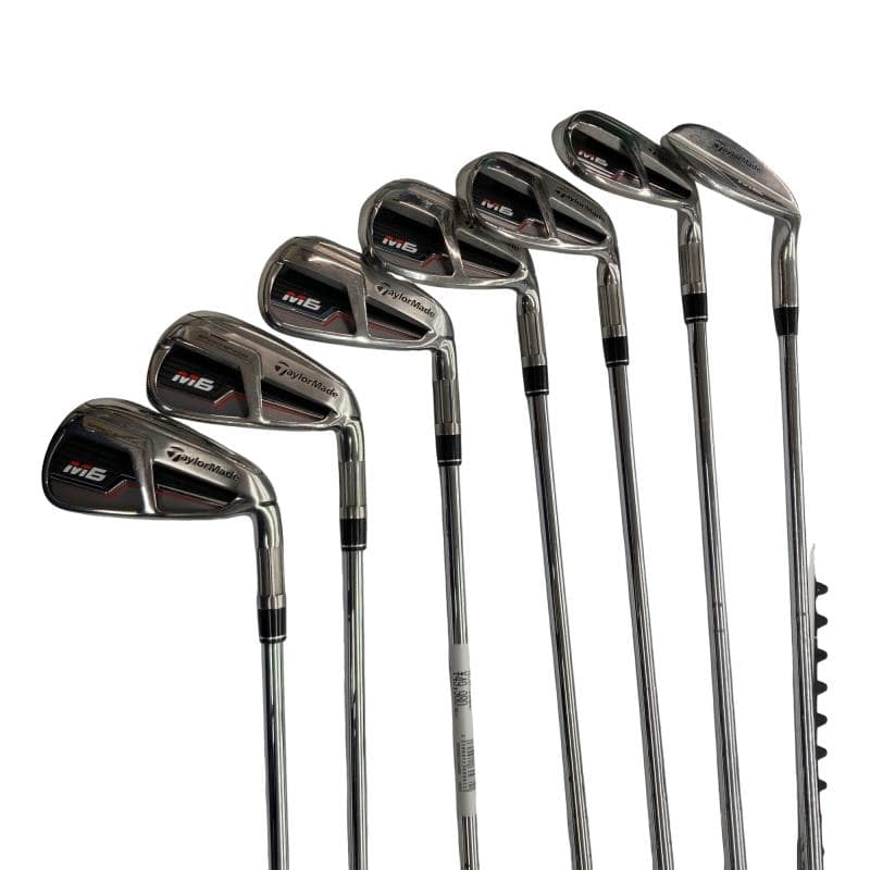 【中古】 テーラーメイド M6 8S アイアンセット IR RE-AX 85 STEEL (フレックスS) メンズ 男性用 右利き 右用 Dランク ゴルフクラブ
