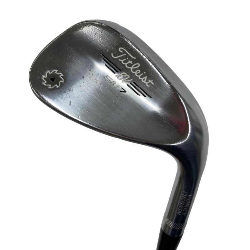 【中古】 タイトリスト VOKEY SPIN MILLED SM7 ツアークロム 56°/14°F ウェッジ WG 純正特注シャフト (フレックスR) メンズ 男性用 右利き 右用 Dランク ゴルフクラブ