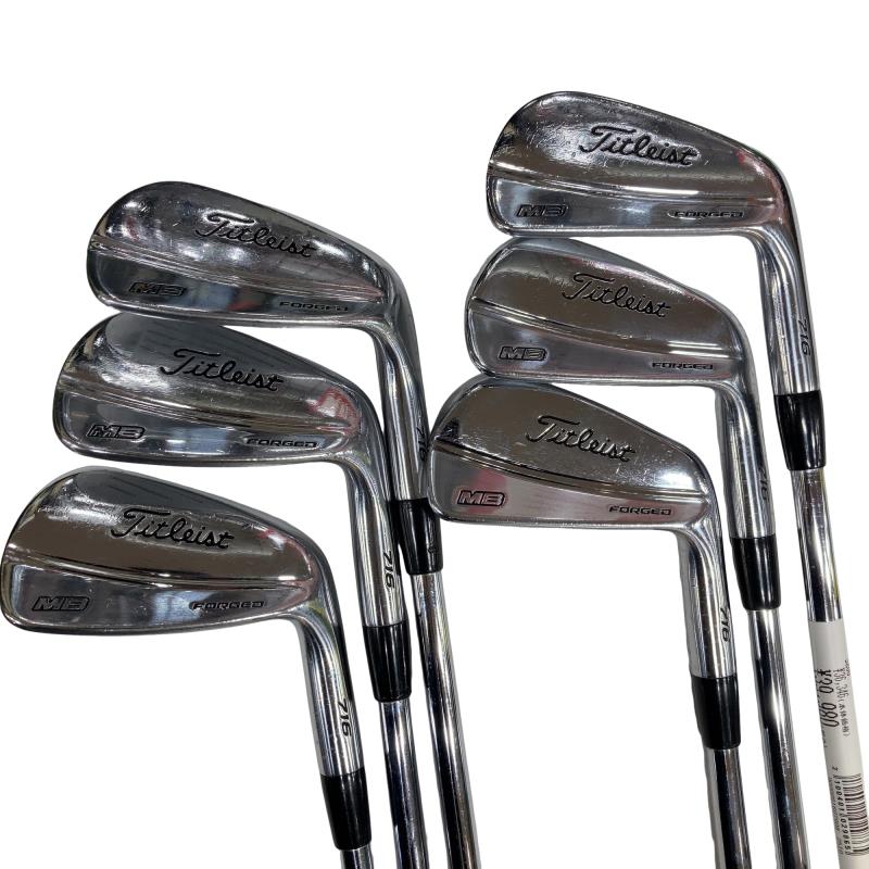 【中古】 タイトリスト Titleist MB 716 6S アイアン仕掛ける IR Dynamic Gold AMT (フレックスS) メンズ 成人男性用 右利き 右用 C序列付ける ゴルフ野球クラブ