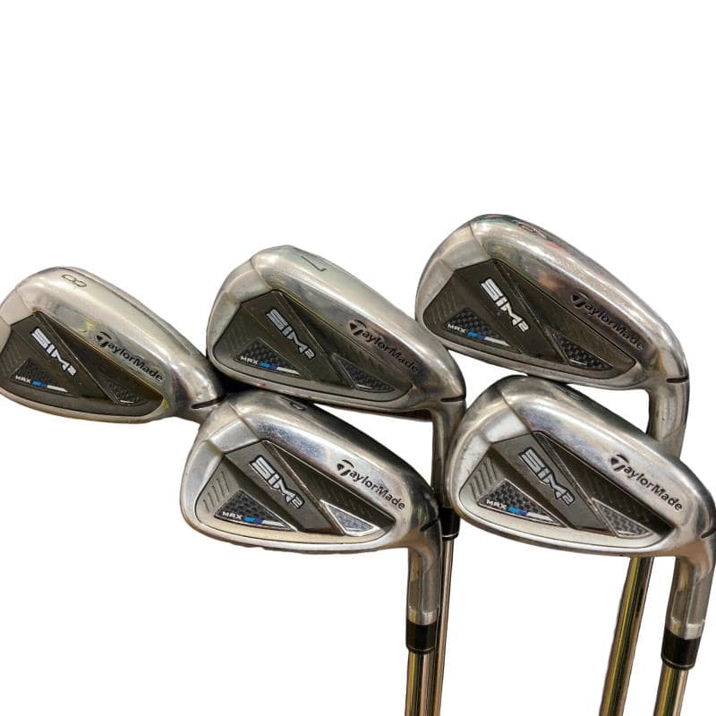 【中古】 仕立て屋お手伝いさん SIM2 MAX  5S アイアン書き割り IR KBS MAX MT85 JP (フレックスS) メンズ 成人男性用 右利き 右用 D序列付ける ゴルフ野球クラブ